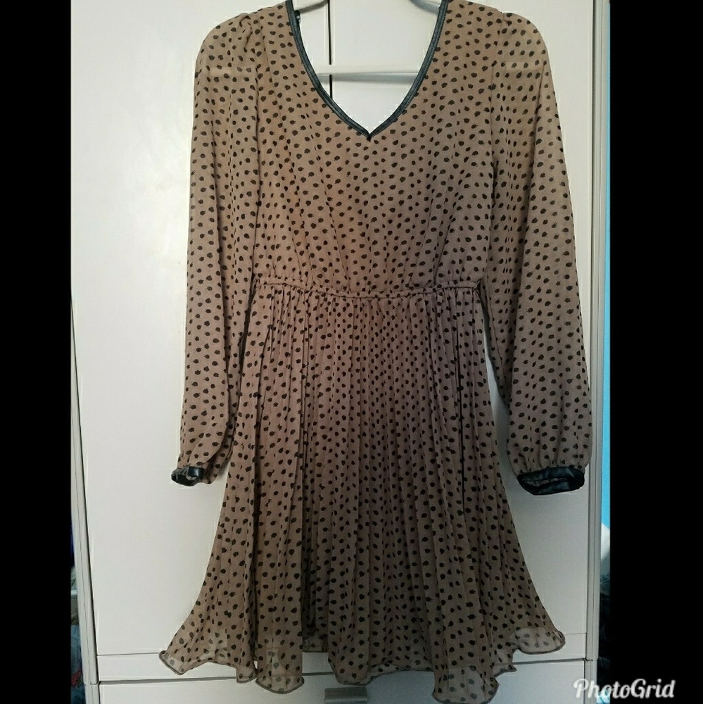 Polka Dot A line Dress